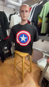 Kaos Pria Model Terkini Trending Motif 3D Bahan katun 24s Captain H0628