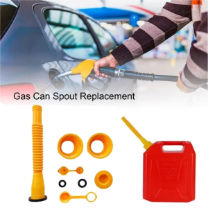 8pcs/set Gas Tank Nozzle Kit Flexible Fuel Spout Vent Caps Replacement For Plastic Gas Cans