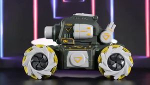 Xe Tăng Điều Khiển Từ Xa Bằng Cảm Biến Đeo Tay Và Remote 2.4Ghz Tank Mecha  Xoay 360 độ Phun Sương Siêu Ngầu - Kinakid