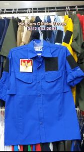Kemeja Tactical Army Polos S - 5XL Perekat Velkro Emblem Patch Premium Quality