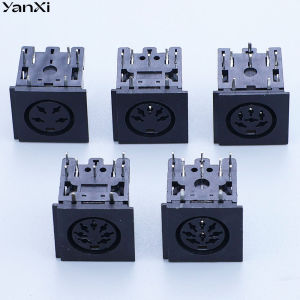 Yanxi 4 5 6 7 8 Pin Female Socket Connector Terminal Socket DIN Interface Keyboard Mouse Plug PCB Panel Mount Power Jack