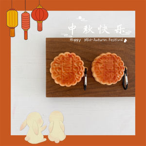 Creative 3D Moon Cake Design Protective Case for Apple Bluetooth Earphones pro 3rd Gen pro 2nd Gen 4th Gen Personalized Anti-Fall Soft Shell