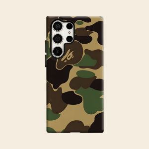 Classic Camo Texture Luxury Fashion Full Lens Protective Case for Samsung Galaxy S26 S25 S24 A56 A36 Plus Ultra