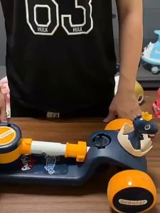 Kids Scooter Foldable Wheels Music & Light Adjustable Height Skuter Mainan Budak Perempuan Lelaki Children Scooter Balance Bike Toys Gift