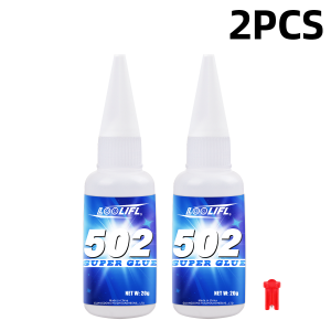 LOOLIFL 1-5pcs 502 Super Glue Instant Quick-drying Cyanoacrylate Adhesive Leather Rubber Wood Metal Strong Bond Liquid Glue Tool