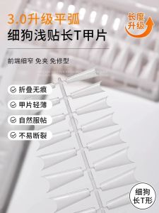 Ultra-Thin Nail Art Stickers Dog T-Shaped Light Paste Ballet Long Staircase No Carving C-Arc Seamless Nail Tips for Nail Salons