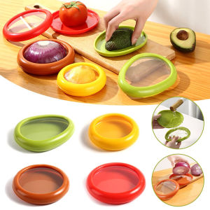 Polocat Transparent Film Fruit Sealed Crisper Box Refrigerator Fruit & Vegetable Crisper Kitchen Food Storage Box Reusable Space Saving Fridges Storage Containers