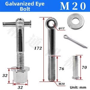 Hardened Stainless Steel Hoist Ring Screws