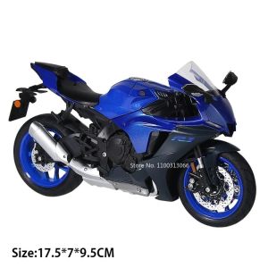 MAKEDA | 1:12 Alloy R1 R3 Motorcycles Models Toys Alloy Cars Wheel Steering Miniature Motorcycle Light Sound Vehicles Table Decoration