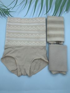 High Waist Elastic Band Belly Contracting and Hip Lifting Fashion Tape Skin Color Pure Fabric Cartilage-Free High Elasticity Slimming Stomach Postpartum Healing Aid