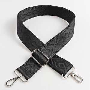 1 Piece 1.50inch Wide Adjustable Handbag Purse Strap Replacement Crossbody Shoulder Strap Geometry Pattern Jacquarded Strap