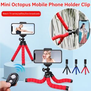 Mini Octopus Mobile Phone Holder Clip Octopus Lazy Phone Holder Control Portable Sponge Desktop Stand