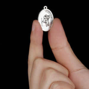 20Pcs Patron Saint Christopher Holding Child Jesus Christ Charms Catholic St Christopher Pendants Jewelry for DIY Making Accessories