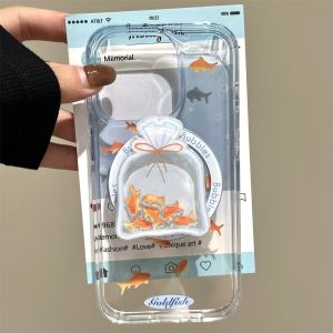 Meizu Female Special Gradient Goldfish Shake Magnetic Absorption Stand Mobile Phone Case Lake Blue Silicone Soft Shell