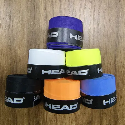 HEAD | 6 Pieces Original HEAD Overgrip Anti Slip Tennis Racket Sweatband Grips Padel Shock Absorption Grip Tape Training Accessories