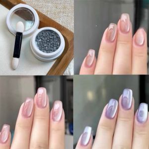 Bột tráng gương mắt mèo ánh trăng lót nền màu sẽ tạo ra nhiều màu sơn khác nhau bắt mắt