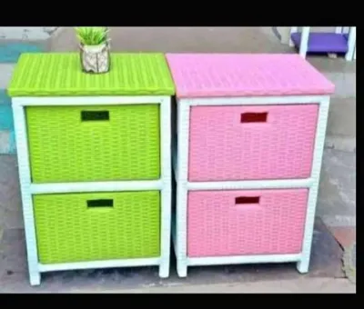 [COD / BAYAR DI TEMPAT] Rak Laci 2 susun Ukuran Minimalis Rak TV/ Dispenser Rattan Sintesis