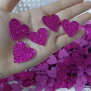 (Link 2)Trái tim xốp nhũ kim tuyến nhiều màu sắc cắt sẵn Nguyên liệu làm đồ handmade đồ thủ công DIY.
