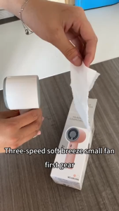 Quạt cầm tay có thể sạc lại USB 1 chiếc Quạt làm mát di động 3 tốc độ Pin 500mAh cho văn phòng ngoài trời