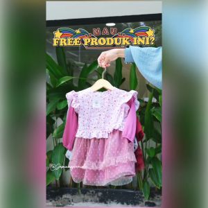 Inara One Set By Lilbi - Baju Pesta Anak Perempuan 3 Tahun - Little Bee Boutique - Baju Pesta Anak Murah - Baju Pesta Anak Muslim - Baju Pesta Anak Muslimah - Baju Perempuan 1 Tahun - Baju Muslim Anak Yang Modern - Baju Muslim Anak Wanita - Baju Muslim