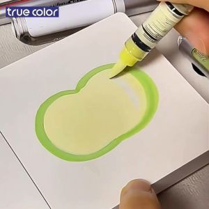 Bút Lông Đầu Mềm Acrylic Marker Hộp 12/24/36/48 Bút Màu Acrylic Marker  Bút Màu Nước Vẽ Mọi Chất Liệu  Mực Tươi Sáng Bền Màu Hộp Nhựa Tiện Lợi Có Quai Xách Tiện Lợi An Toàn Cho Bé