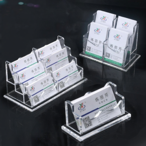XYBP | High Capacity Business Vertical Acrylic Name Card Holder Customizable