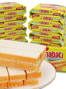 Indonesian Nabati Richeese Wafer Biscuits 25g*40 Packs Cheese Flavor Popular Internet Snacks Small Eating Imported from Indonesia