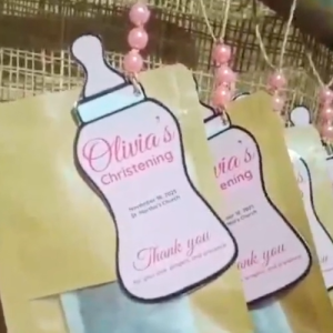 Baptismal Souvenir Barako Drip Coffee & Healthy Soya Coffee – Personalized Christening Giveaways in Kraft Pouch