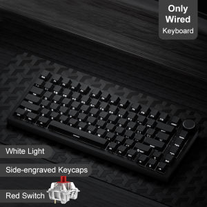 AJAZZ | AJAZZ AK820/Pro Wireless Mechanical Keyboard Bluetooth 5.1 2.4G USB-C Wired Hot Swappable RGB Gaming Keyboard Gasket Mount with