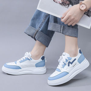 IELGY รองเท้าผ้าใบแพลตฟอร์มลูกไม้สีสไตล์เกาหลีสำหรับผู้หญิง