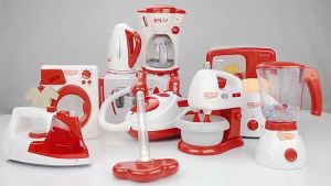 HIGHTUNE Kitchen Playset Pretend Toys Home Appliances Pretend Play Toys Set Cooker Education Toy for Boys Girls