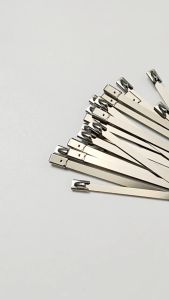 100pcs Stainless Steel Tie 600mm Cable Ties Heavy Duty Self Locking Multi-Purpose Cables