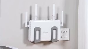 2pcs Wall Mounted Router Storage Box Set-top Box Wifi Rack Bracket No Drill Wall Holder Organizer For Living Room Home