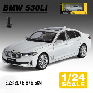 LEO 1:24 BMW 530LI Diecast Model Car Alloy Cars Toys Collection Gift For Kids Boy Girl