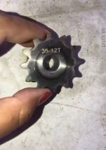 Sproket RS 35 x 12 T Gear Rantai Single Gir gigi Z 12T RS35 -1 35Z12 35X12T 35-1 tipe B Sproket spr 35-12T 35x1x12T 35-1-12T