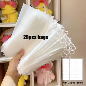 10/20/50pcs Reusable Practical Storage Bag Portable Pull Tab Frosted Packaging Bag Waterproof Thick Zipper Sealing Bag