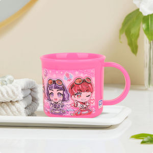 Skater Anti-Fall Childrens Water Cup for Boys And Girls Drinking Milk Brushing Teeth Mouthwash Universal Cartoon PP Material