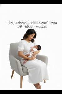 RIRISWORLD|Fara Maxi Breastfeeding Dress Nursing Dress Breastfeeding Clothes Breastfeeding Formal Dress