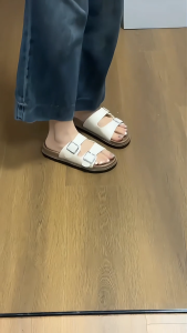 2026 New Boken Sandals For Women New Two-Strap Thick Soled Soft Casual Indoor Outdoor Lazy Shoes