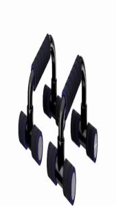 1pair Non-Slip Two Tone Iron Fitness Push Up Bars Gym Accessories