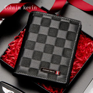 Ví Da Thật Thời Trang Ngắn Cho Nam Ví Đựng Giấy Tờ Xe Và Thẻ ID Một Thể Ví Da Bò Lớp Đầu Tiên Ví Da Trẻ Trung Phong Cách Kinh Doanh