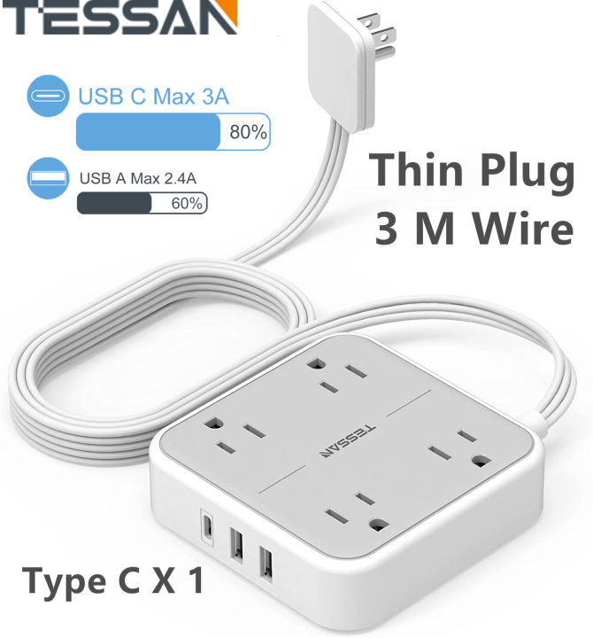 Philippines USB Power Strip Adapter Extension Socket 1.5M Extension