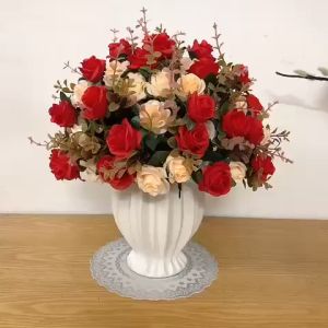 Bình Hoa Hồng Pháp Bình Hoa Mẫu Đơn Cắm Sẵn Nhiều Màu Sắc Trang Trí Nhà Cửa DG-444