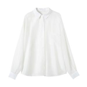 YAMIANNV | Breathable Loose Womens Outerwear Long Sleeve Light Summer Shirt Comfortable Nylon Fiber High Rise Versatile Korean Style Coat