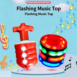 Electric Gyro Rotating Toy with Colorful LED Lights Outdoor Upgrade Boys & Girls Rotating Gyro Toy Childrens Gift