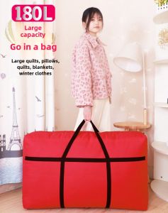Large Capacity Moving Fantastic Bag Storage Bag Snakeskin Pocket Packing Satchel Canvas Luggage Bag Hemp Bag Woven Bag