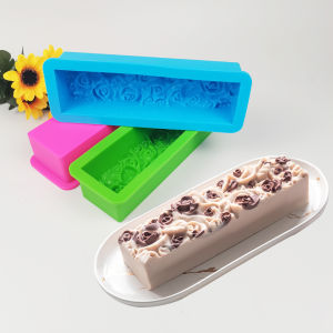 Rectangular Rose Toast and Fondant Cake Mold