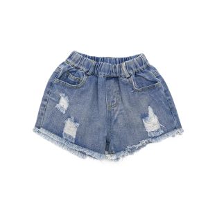 Girls Denim Shorts - 2026 Summer New Arrivals: Girls Ripped Denim Hot Pants - Fashionable Shorts for Little Girls