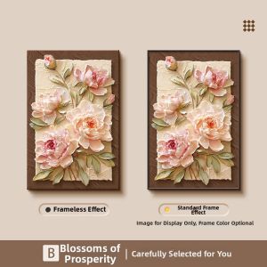 HAIMASHENGKANG | Retro Cream Style French Floral Decorative Painting