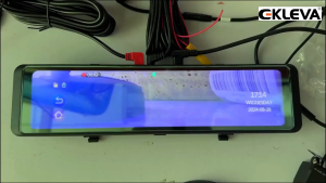 COD Kirim Cepat Kamera Dashcam Mobil Kaca Spion DVR Dual Kamera Dashcam 1080P 4.3 Inch Display YX598